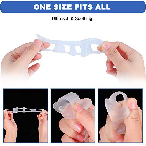 Haofy Gel Separadores de Dedos del Pie, Separador Dedos Pie Silicona para Hallux Valgus Dedos de Martillo, Correctores de dedos del pie para Alivio del Dolor de Pie, Ajuste Ballet Yoga Atletas - 1 Par Haofy Gel Separadores de Dedos del Pie, Separador Dedos Pie Silicona para Hallux Valgus Dedos de Martillo, Correctores de dedos del pie para Alivio del Dolor de Pie, Ajuste Ballet Yoga Atletas - 1 Par