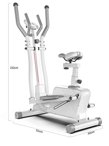 HAOYF - Máquina elíptica magnética para bicicleta de ejercicio, 3 en 1, giratoria, con espacio de asiento, para caminar, casa, gimnasio, equipo de fitness, portátil, pequeño, ultra silencioso