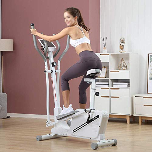HAOYF - Máquina elíptica magnética para bicicleta de ejercicio, 3 en 1, giratoria, con espacio de asiento, para caminar, casa, gimnasio, equipo de fitness, portátil, pequeño, ultra silencioso HAOYF - Máquina elíptica magnética para bicicleta de ejercicio, 3 en 1, giratoria, con espacio de asiento, para caminar, casa, gimnasio, equipo de fitness, portátil, pequeño, ultra silencioso
