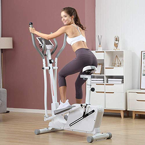 HAOYF - Máquina elíptica magnética para bicicleta de ejercicio, 3 en 1, giratoria, con espacio de asiento, para caminar, casa, gimnasio, equipo de fitness, portátil, pequeño, ultra silencioso