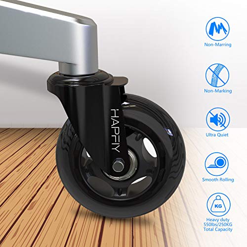 HAPFIY 10x22 mm Ruedas para IKEA Silla Oficina (5 Piezas), Ruedas para Muebles, Ruedas de Repuesto Caster Silencioso y Seguro para Cualquier Lugar (75mm(3'') - MAX 250kg) HAPFIY 10x22 mm Ruedas para IKEA Silla Oficina (5 Piezas), Ruedas para Muebles, Ruedas de Repuesto Caster Silencioso y Seguro para Cualquier Lugar (75mm(3'') - MAX 250kg)