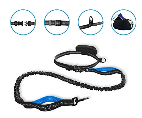 Happilax Correa Perro Correr Manos Libres, Extensible con Cintura Ajustable para Cargas hasta 100kg Happilax Correa Perro Correr Manos Libres, Extensible con Cintura Ajustable para Cargas hasta 100kg