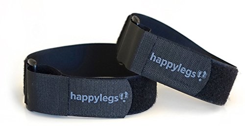 Happylegs® Correas Sujeta-Pies - Cinta para Máquina de Andar Sentado con Sistema de Sujección de Velcro para Personas con Poca Fuerza en Piernas. Proporciona Buena Fijación a los Pedales.