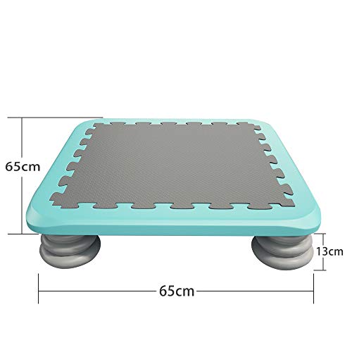 HAPPYMATY Cama elástica para interior con muelles y colchón, juego de equilibrio, cama elástica para niños, colchoneta de gimnasia, esterilla de saltar, colchón plegable para fitness