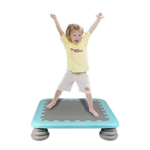 HAPPYMATY Cama elástica para interior con muelles y colchón, juego de equilibrio, cama elástica para niños, colchoneta de gimnasia, esterilla de saltar, colchón plegable para fitness HAPPYMATY Cama elástica para interior con muelles y colchón, juego de equilibrio, cama elástica para niños, colchoneta de gimnasia, esterilla de saltar, colchón plegable para fitness