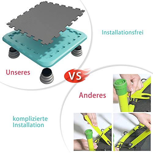 HAPPYMATY Cama elástica para interior con muelles y colchón, juego de equilibrio, cama elástica para niños, colchoneta de gimnasia, esterilla de saltar, colchón plegable para fitness HAPPYMATY Cama elástica para interior con muelles y colchón, juego de equilibrio, cama elástica para niños, colchoneta de gimnasia, esterilla de saltar, colchón plegable para fitness
