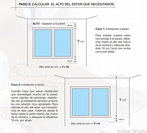 HappyStor HSCZ1465 Estor Enrollable Estampado Digital Zen Tejido Traslúcido Medida Total Estor:125x250 (**Solo Ancho Tela:121-122cm.**)