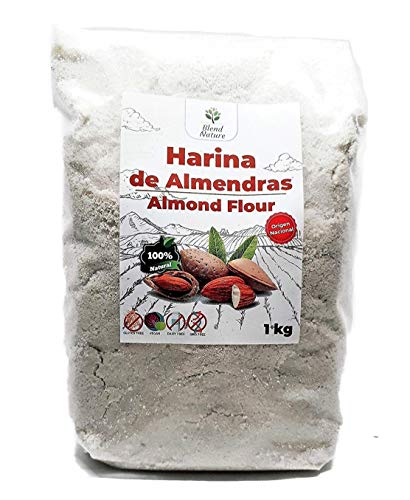 Harina de Almedras 1Kg – Ideal para Reposteria – Sin Gluten – 100 % Natural y de Origen Nacional – No Transgenica – Molida Fina - Vegana