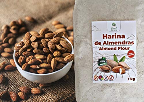 Harina de Almedras 1Kg – Ideal para Reposteria – Sin Gluten – 100 % Natural y de Origen Nacional – No Transgenica – Molida Fina - Vegana