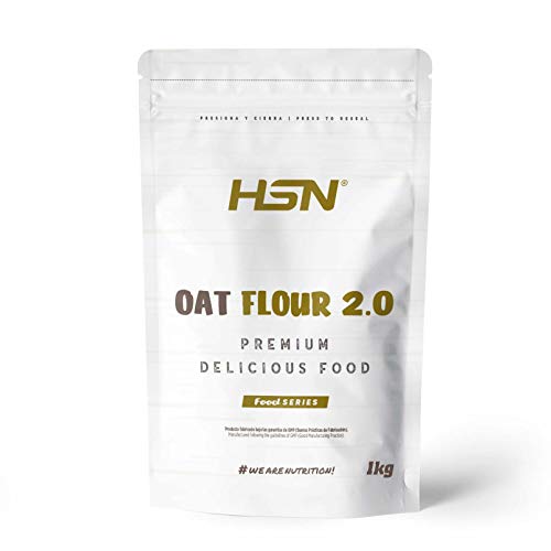 Harina de Avena de HSN | Oatmeal | Instantánea Ideal para Batidos, Tortitas de Avena y Claras, Recetas Fitness | De Sabores, En Polvo, Vegana, Sin Lactosa, Sin Soja, Sabor Neutro, 1Kg Harina de Avena de HSN | Oatmeal | Instantánea Ideal para Batidos, Tortitas de Avena y Claras, Recetas Fitness | De Sabores, En Polvo, Vegana, Sin Lactosa, Sin Soja, Sabor Neutro, 1Kg