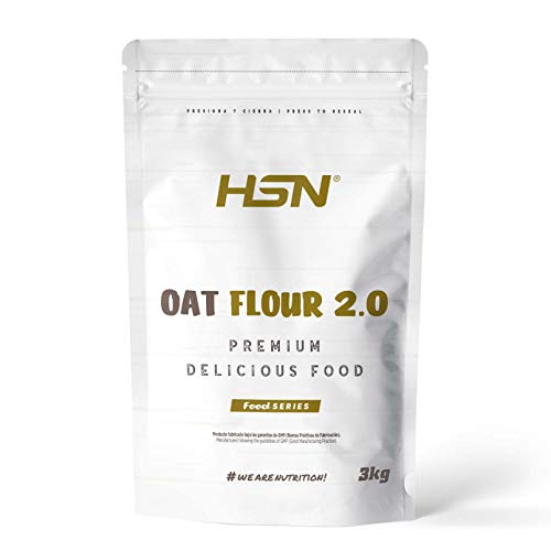 Harina de Avena de HSN | Oatmeal | Instantánea Ideal para Batidos, Tortitas de Avena y Claras, Recetas Fitness | De Sabores, En Polvo, Vegana, Sin Lactosa, Sin Soja, Sabor Neutro, 3Kg Harina de Avena de HSN | Oatmeal | Instantánea Ideal para Batidos, Tortitas de Avena y Claras, Recetas Fitness | De Sabores, En Polvo, Vegana, Sin Lactosa, Sin Soja, Sabor Neutro, 3Kg