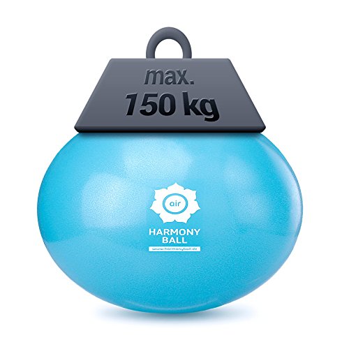 HARMONY BALL Air/Fascia Pelota/Yoga/Pilates Pelota de Gimnasia - ftalatos - pálido (Azul, 18 cm)