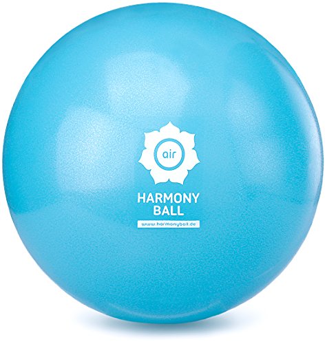 HARMONY BALL Air/Fascia Pelota/Yoga/Pilates Pelota de Gimnasia - ftalatos - pálido (Azul, 18 cm)