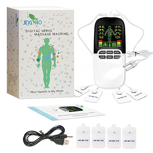 HARPIMER Electroestimulador Digital Masaje, Masajeador Recargable con 16 Modos Ideal para Impulso Adecuado para Tratar el estrés del Cuello, Dolor ciático y Alivio del Muscular