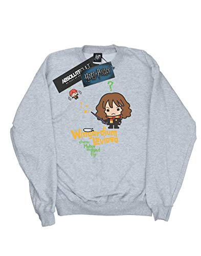 HARRY POTTER niñas Hermione Granger Wingardium Leviosa Junior Camisa De Entrenamiento 7-8 Years Gris Sport