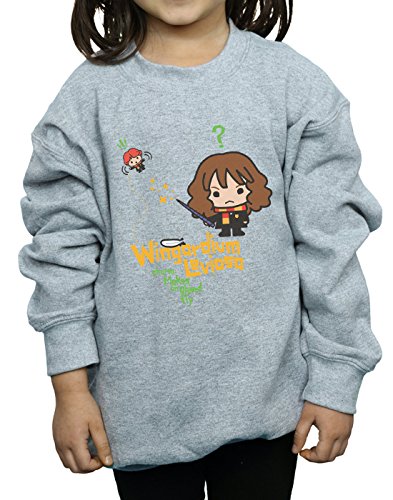 HARRY POTTER niñas Hermione Granger Wingardium Leviosa Junior Camisa De Entrenamiento 9-11 Years Gris Sport HARRY POTTER niñas Hermione Granger Wingardium Leviosa Junior Camisa De Entrenamiento 9-11 Years Gris Sport