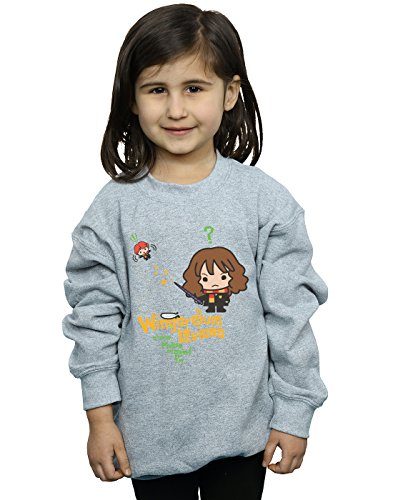 HARRY POTTER niñas Hermione Granger Wingardium Leviosa Junior Camisa De Entrenamiento 9-11 Years Gris Sport HARRY POTTER niñas Hermione Granger Wingardium Leviosa Junior Camisa De Entrenamiento 9-11 Years Gris Sport