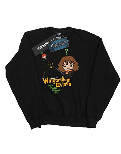 HARRY POTTER niñas Hermione Granger Wingardium Leviosa Junior Camisa De Entrenamiento 9-11 Years Negro HARRY POTTER niñas Hermione Granger Wingardium Leviosa Junior Camisa De Entrenamiento 9-11 Years Negro