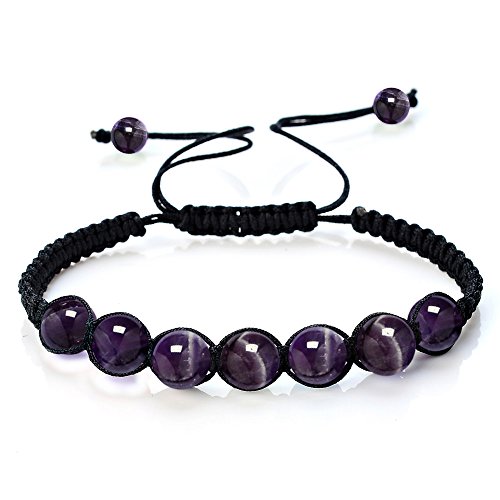 HARRYSTORE 7 Chakras Pulsera Ajustables Yoga Jade ágata Kundalini Mujer terapias magneticas, curación energética (B)