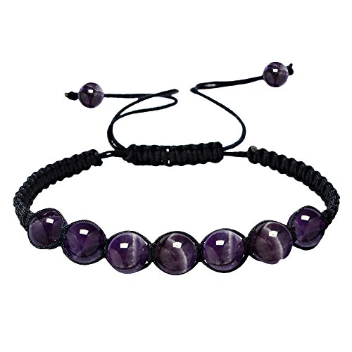 HARRYSTORE 7 Chakras Pulsera Ajustables Yoga Jade ágata Kundalini Mujer terapias magneticas, curación energética (B)