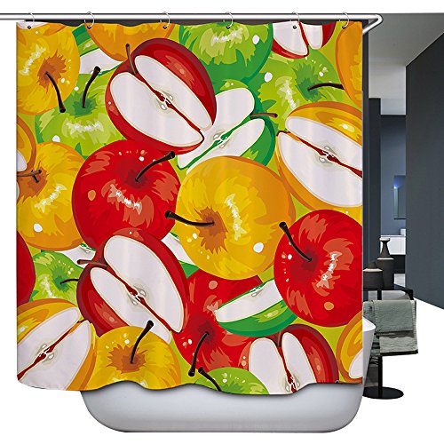 Harson&Jane Cortina de Ducha Baño Tela Poliéster 180×180 cm /72 ×72inch /180×200 cm /72×78inch Incluye 12 ganchos de cortina de ducha blanca (180*200, 9) Harson&Jane Cortina de Ducha Baño Tela Poliéster 180×180 cm /72 ×72inch /180×200 cm /72×78inch Incluye 12 ganchos de cortina de ducha blanca (180*200, 9)