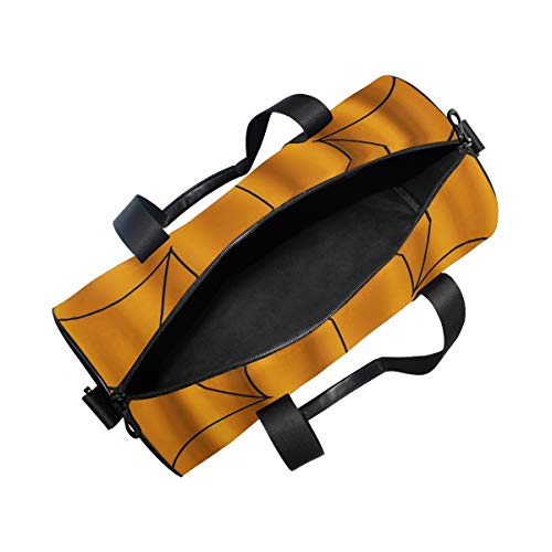 HARXISE Happy Halloween Theme Spider Web,Bolsa de equipaje de viaje Deporte Lienzo ligero Equipaje de fitness Bolso de tambor Desmontable HARXISE Happy Halloween Theme Spider Web,Bolsa de equipaje de viaje Deporte Lienzo ligero Equipaje de fitness Bolso de tambor Desmontable