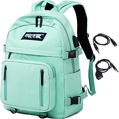 HASAGEI Mochila Escolares Juveniles para 15.6'' Portátil Mochila Unisex de Carga USB Backpack Resistente Al Agua Universitaria Daypacks para Mujeres Hombres