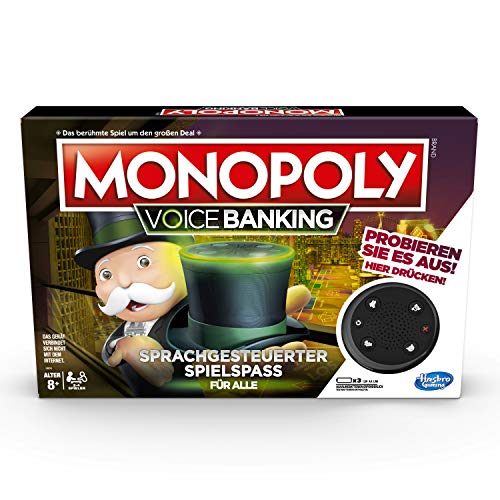 Hasbro Gaming E4816GC2 Monopoly Voice Banking - Juego Familiar controlado por Voz, a Partir de 8 años, Multicolor