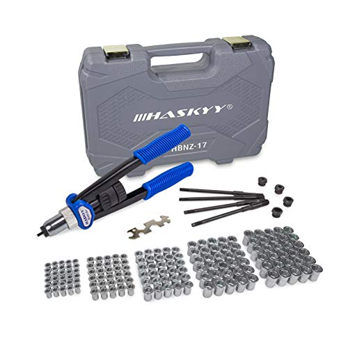 HASKYY - Pistola remachadora manual para tuercas remachables 150 Tuercas M5 M6 M8 M10 M12 HASKYY - Pistola remachadora manual para tuercas remachables 150 Tuercas M5 M6 M8 M10 M12