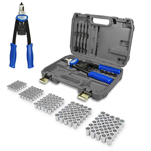 HASKYY - Pistola remachadora manual para tuercas remachables 150 Tuercas M5 M6 M8 M10 M12 HASKYY - Pistola remachadora manual para tuercas remachables 150 Tuercas M5 M6 M8 M10 M12