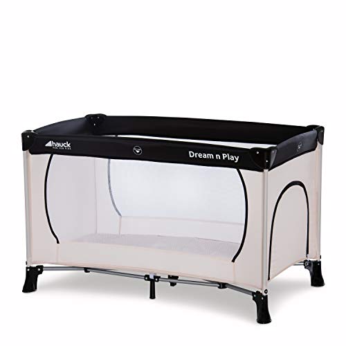 Hauck Dream'n Play Plus - Cuna de viaje 3 piezas, 120 x 60 cm, de 0 meses hasta 15 kg, con bolsa de transporte, apertura lateral, plegable, ligera y estable - beige Hauck Dream'n Play Plus - Cuna de viaje 3 piezas, 120 x 60 cm, de 0 meses hasta 15 kg, con bolsa de transporte, apertura lateral, plegable, ligera y estable - beige
