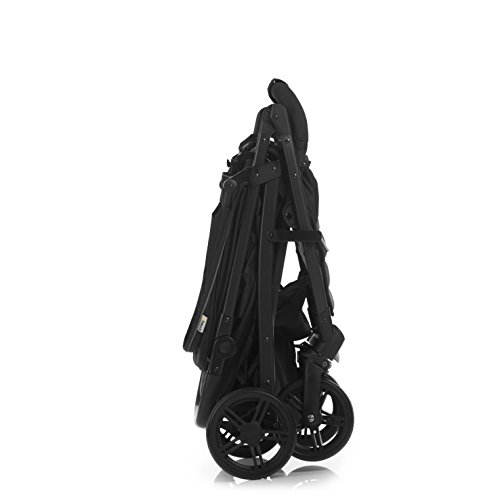 Hauck Rapid 4 Silla deportiva con respaldo reclinable para Bebés, desde nacimiento hasta 15 kg/4 años, Capacidad de carga 25 kg, Negro/Rojo