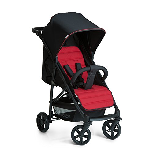 Hauck Rapid 4 Silla deportiva con respaldo reclinable para Bebés, desde nacimiento hasta 15 kg/4 años, Capacidad de carga 25 kg, Negro/Rojo