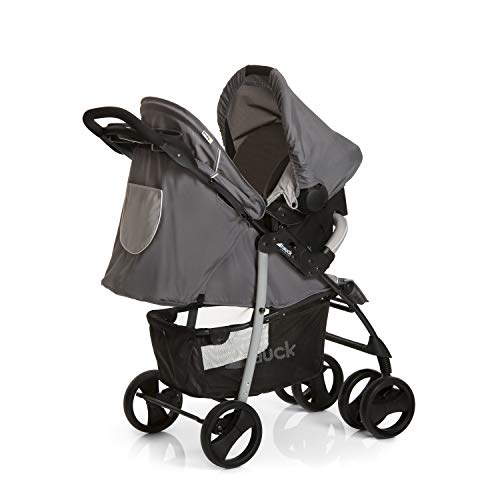Hauck Shopper SLX Trio Set - Silla de paseo, 3 piezas de capazo, sillita y grupo 0+, Negro/Gris Hauck Shopper SLX Trio Set - Silla de paseo, 3 piezas de capazo, sillita y grupo 0+, Negro/Gris