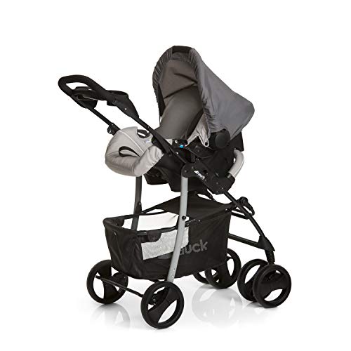 Hauck Shopper SLX Trio Set - Silla de paseo, 3 piezas de capazo, sillita y grupo 0+, Negro/Gris Hauck Shopper SLX Trio Set - Silla de paseo, 3 piezas de capazo, sillita y grupo 0+, Negro/Gris