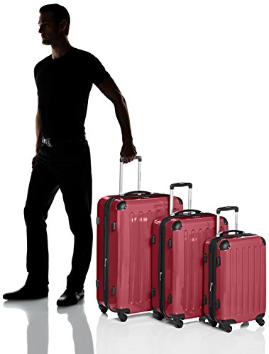 Hauptstadtkoffer Alex, Maleta a Mano Rígida, Rojo (Red), Set de 3 Hauptstadtkoffer Alex, Maleta a Mano Rígida, Rojo (Red), Set de 3