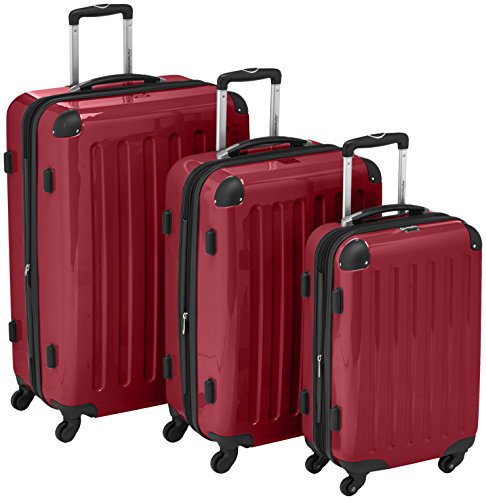 Hauptstadtkoffer Alex, Maleta a Mano Rígida, Rojo (Red), Set de 3 Hauptstadtkoffer Alex, Maleta a Mano Rígida, Rojo (Red), Set de 3