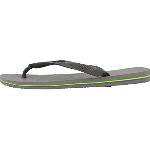 Havaianas Brasil, Chanclas Unisex Adulto, Gris (Steel Grey), 41-42 EU Havaianas Brasil, Chanclas Unisex Adulto, Gris (Steel Grey), 41-42 EU