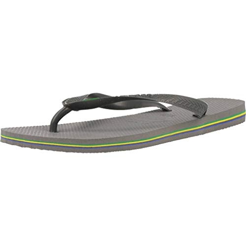 Havaianas Brasil, Chanclas Unisex Adulto, Gris (Steel Grey), 41-42 EU Havaianas Brasil, Chanclas Unisex Adulto, Gris (Steel Grey), 41-42 EU