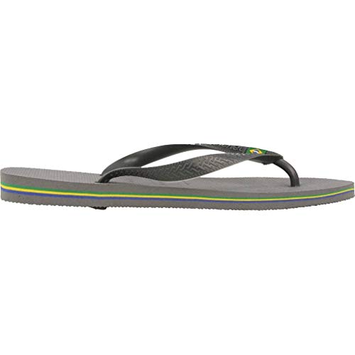 Havaianas Brasil, Chanclas Unisex Adulto, Gris (Steel Grey), 41-42 EU Havaianas Brasil, Chanclas Unisex Adulto, Gris (Steel Grey), 41-42 EU