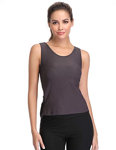 Hawiton Camiseta sin Mangas Deporte para Mujer Deportiva Tirantes Ligera Espalda Cruzada Tank Top para Fitness,Gimnasio,Yoga Hawiton Camiseta sin Mangas Deporte para Mujer Deportiva Tirantes Ligera Espalda Cruzada Tank Top para Fitness,Gimnasio,Yoga