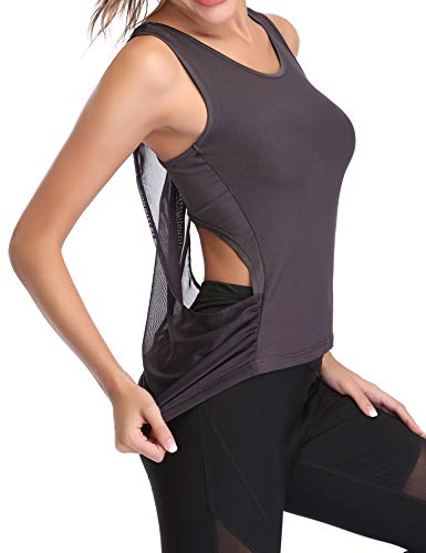 Hawiton Camiseta sin Mangas Deporte para Mujer Deportiva Tirantes Ligera Espalda Cruzada Tank Top para Fitness,Gimnasio,Yoga Hawiton Camiseta sin Mangas Deporte para Mujer Deportiva Tirantes Ligera Espalda Cruzada Tank Top para Fitness,Gimnasio,Yoga
