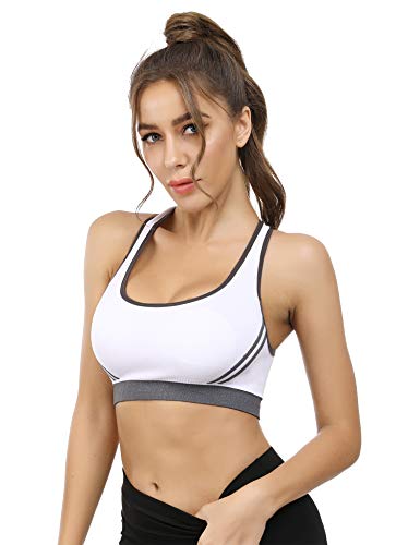 Hawiton Sujetador Deportivo Mujer Sujetador de Ejercicio Cómodo Bra Deportivo Sujetador Negro Deportivo Niña Sin Costuras Almohadilla Desmontable para Fitness Yoga Pilates Bailar Correr Hawiton Sujetador Deportivo Mujer Sujetador de Ejercicio Cómodo Bra Deportivo Sujetador Negro Deportivo Niña Sin Costuras Almohadilla Desmontable para Fitness Yoga Pilates Bailar Correr