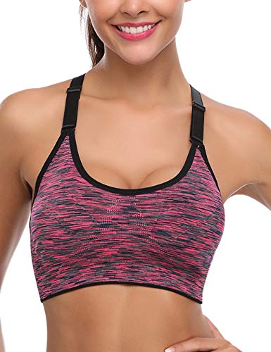 Hawiton Sujetadores Deportivos Mujer con Almohadillas Extraíbles Espalda Sujetador Deporte Mujer Sin Costuras con Relleno Yoga Racerback Top Gimnasio Fitness Ejercicio, Pack 1/3 Hawiton Sujetadores Deportivos Mujer con Almohadillas Extraíbles Espalda Sujetador Deporte Mujer Sin Costuras con Relleno Yoga Racerback Top Gimnasio Fitness Ejercicio, Pack 1/3