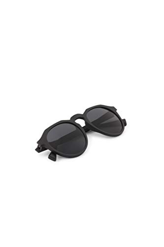 HAWKERS · Gafas de Sol Warwick Carbon Black, para Hombre y Mujer, un clásico renovado que combina montura en negro mate y lentes negras, Protección UV400
