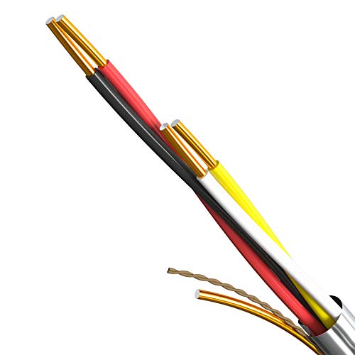 HB-DIGITAL 25 m de cable telefónico 2 x 2 x 0,6 J-Y(ST) Y cable de instalación JYSTY 4 cables telefónicos