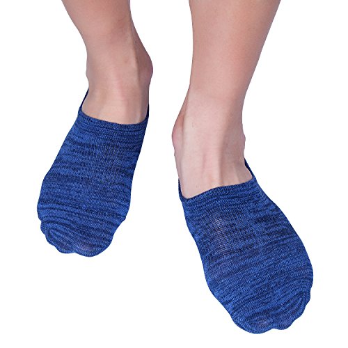 HBF 6 Pares Calcetines Cortos Hombre Invisibles Antideslizantes Respirable Calcetines Algodon Hombre Para Verano Otoño