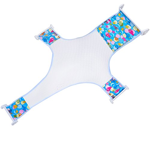 HBselect Hamaca Para Bañera Bebe Recién Nacido Soporte Asientos Para El Bañera Bebe Accesorios De Baño (azul)