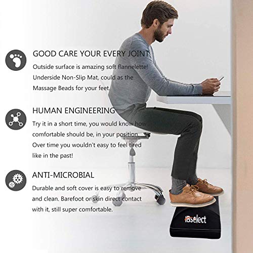 HBselect reposapies Oficina Ergonómico Espuma Memoria Reposapies Escritorio para Relajarse Los Pies Reducción del Dolor apoya pies Oficina Antideslizante con Funda Desmontable y Lavable HBselect reposapies Oficina Ergonómico Espuma Memoria Reposapies Escritorio para Relajarse Los Pies Reducción del Dolor apoya pies Oficina Antideslizante con Funda Desmontable y Lavable