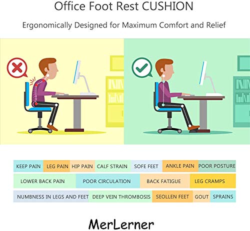 HBselect reposapies Oficina Ergonómico Espuma Memoria Reposapies Escritorio para Relajarse Los Pies Reducción del Dolor apoya pies Oficina Antideslizante con Funda Desmontable y Lavable HBselect reposapies Oficina Ergonómico Espuma Memoria Reposapies Escritorio para Relajarse Los Pies Reducción del Dolor apoya pies Oficina Antideslizante con Funda Desmontable y Lavable